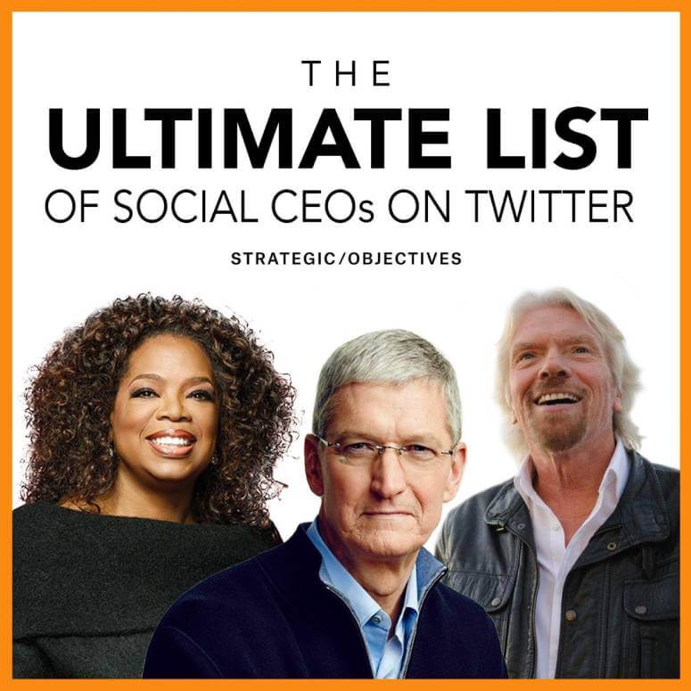 The Ultimate List of Social CEOs on Twitter